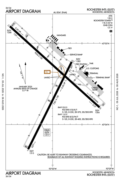 ROCHESTER INTL - Airport Diagram