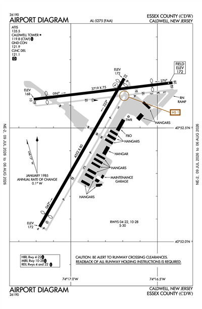 ESSEX COUNTY - Airport Diagram