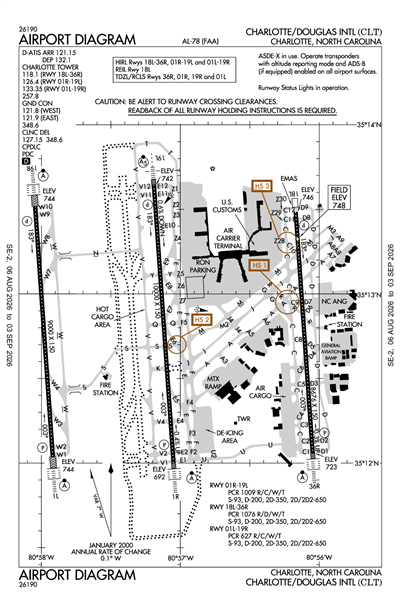 CHARLOTTE/DOUGLAS INTL - Airport Diagram
