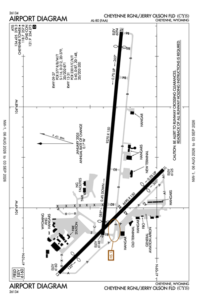 CHEYENNE RGNL/JERRY OLSON FLD - Airport Diagram