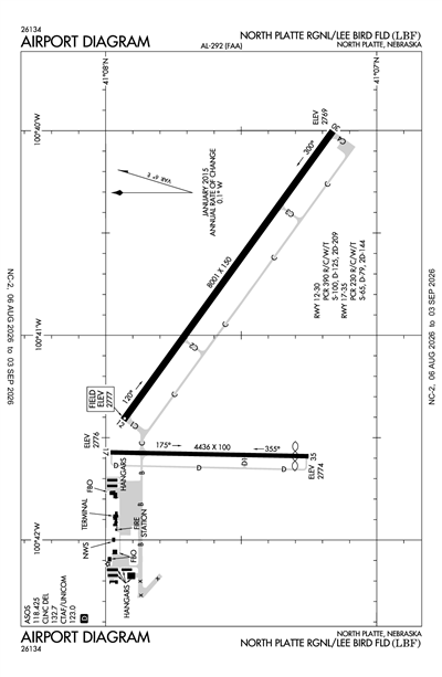 NORTH PLATTE RGNL/LEE BIRD FLD - Airport Diagram