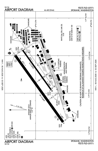 FELTS FLD - Airport Diagram