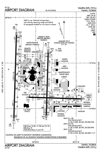 TAMPA INTL - Airport Diagram