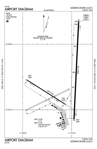 LOGAN-CACHE - Airport Diagram