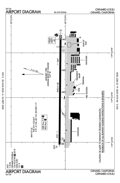 OXNARD - Airport Diagram