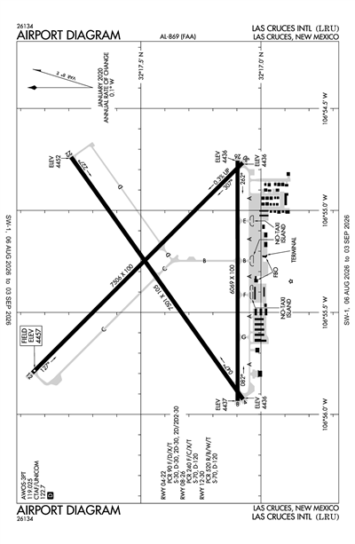 LAS CRUCES INTL - Airport Diagram