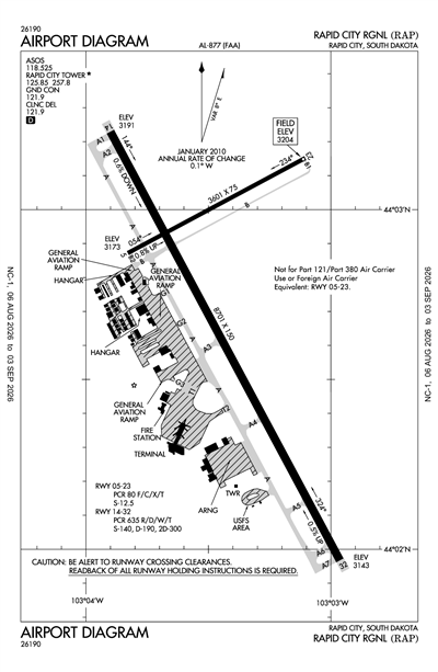 RAPID CITY RGNL - Airport Diagram