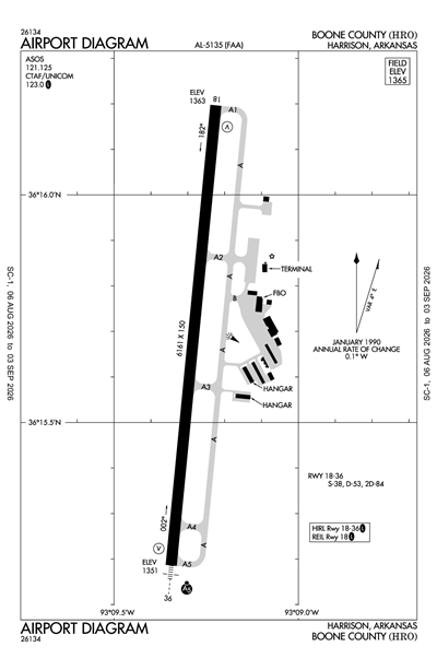 BOONE COUNTY - Airport Diagram