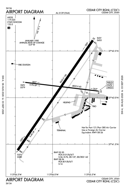 CEDAR CITY RGNL - Airport Diagram