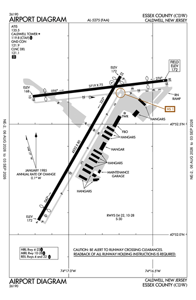ESSEX COUNTY - Airport Diagram