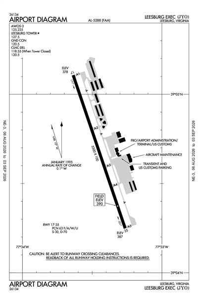 LEESBURG EXEC - Airport Diagram