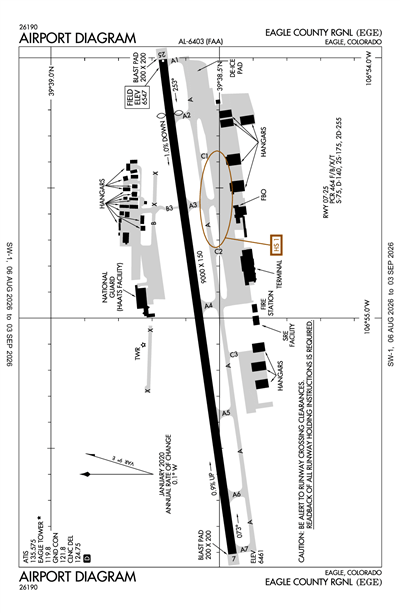 EAGLE COUNTY RGNL - Airport Diagram