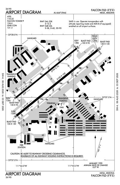 FALCON FLD - Airport Diagram