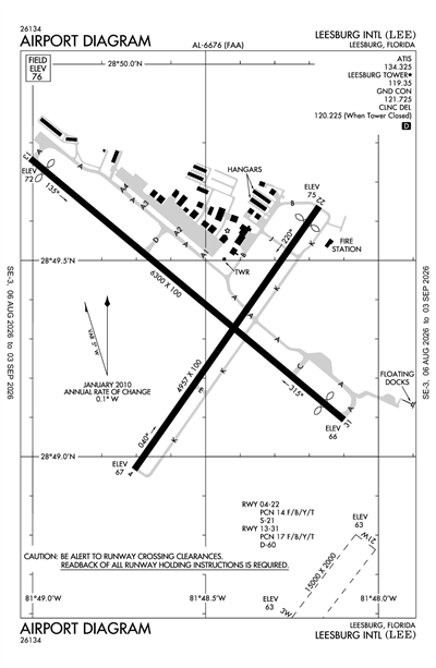 LEESBURG INTL - Airport Diagram
