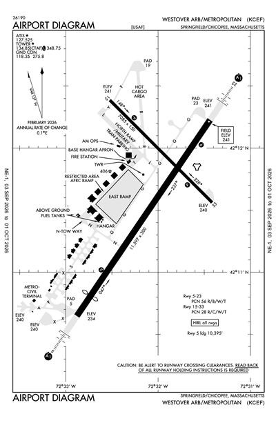 WESTOVER ARB/METRO - Airport Diagram