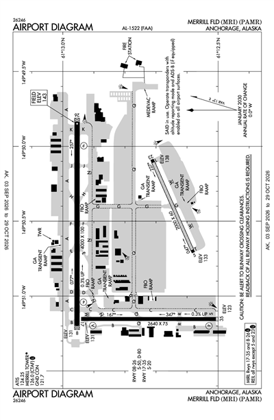 MERRILL FLD - Airport Diagram