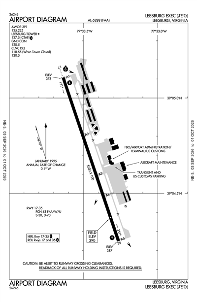 LEESBURG EXEC - Airport Diagram