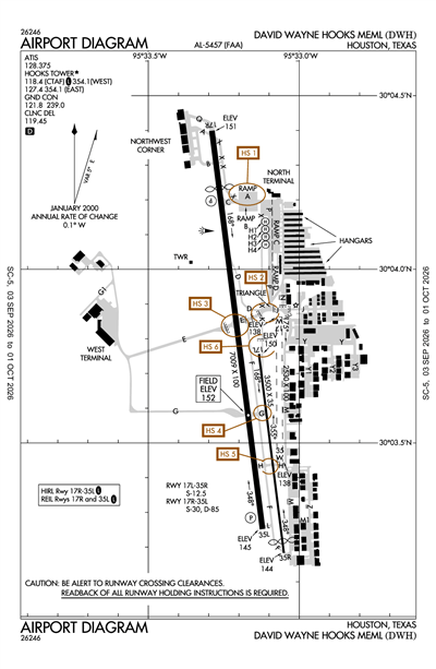 DAVID WAYNE HOOKS MEML - Airport Diagram