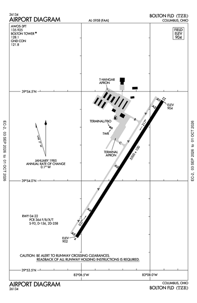 BOLTON FLD - Airport Diagram