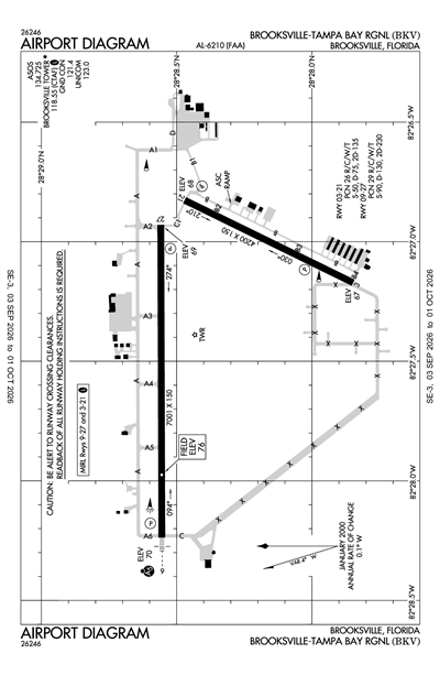 BROOKSVILLE-TAMPA BAY RGNL - Airport Diagram