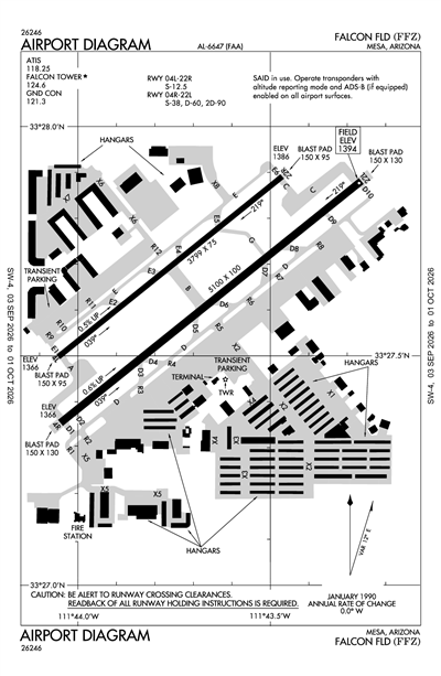 FALCON FLD - Airport Diagram