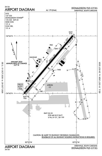 DONALDSON FLD - Airport Diagram