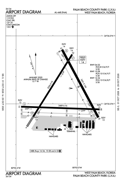 PALM BEACH COUNTY PARK - Airport Diagram
