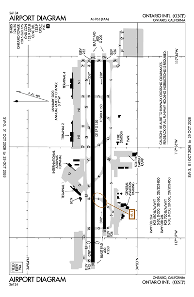 ONTARIO INTL - Airport Diagram