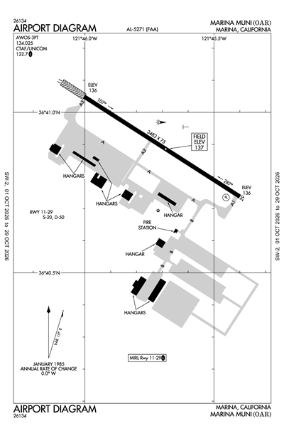 MARINA MUNI - Airport Diagram