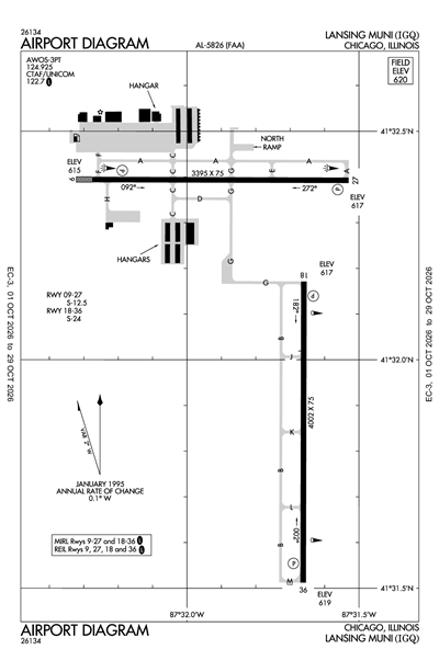LANSING MUNI - Airport Diagram