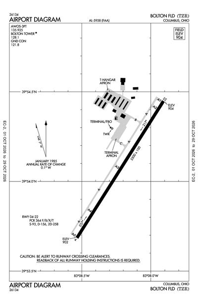 BOLTON FLD - Airport Diagram