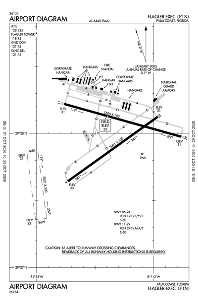FLAGLER EXEC - Airport Diagram