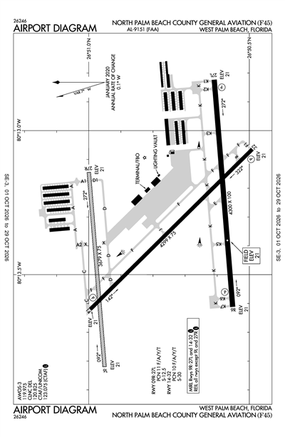 NORTH PALM BEACH COUNTY GENERAL AVIATION - Airport Diagram