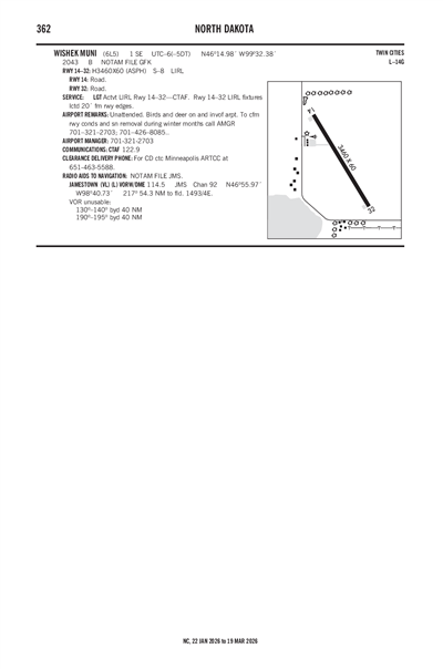 WISHEK MUNI - Airport Diagram