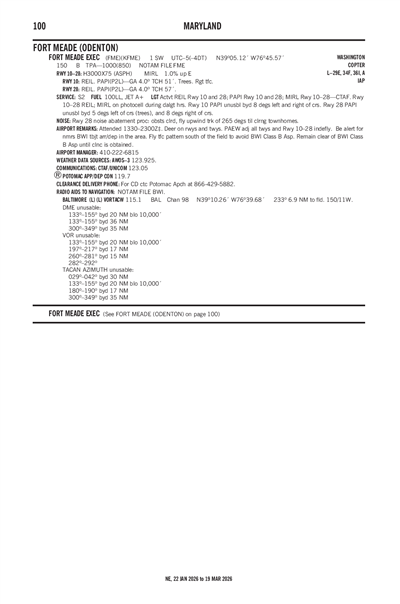 FORT MEADE EXEC - Airport Diagram