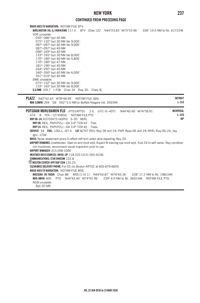 POTSDAM MUNI/DAMON FLD - Airport Diagram