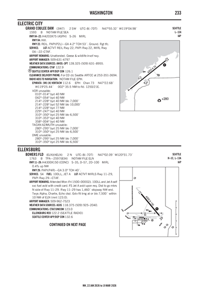 GRAND COULEE DAM - Airport Diagram