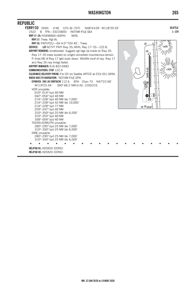 FERRY COUNTY - Airport Diagram