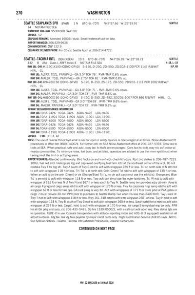 SEATTLE SEAPLANES - Airport Diagram