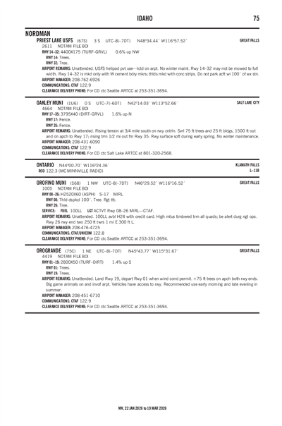 OROFINO MUNI - Airport Diagram