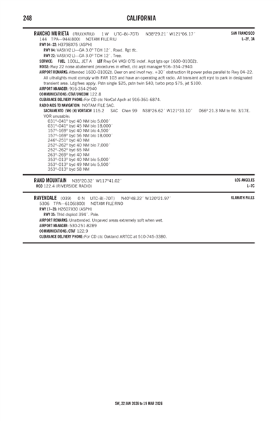 RANCHO MURIETA - Airport Diagram