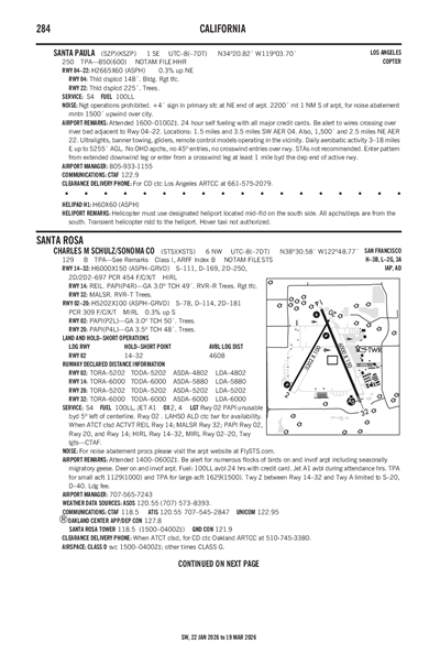 SANTA PAULA - Airport Diagram