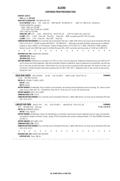 GOLD KING CREEK - Airport Diagram