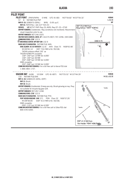UGASHIK BAY - Airport Diagram