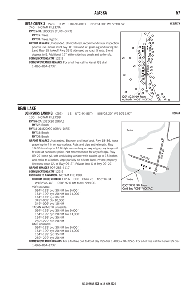 BEAR CREEK 3 - Airport Diagram