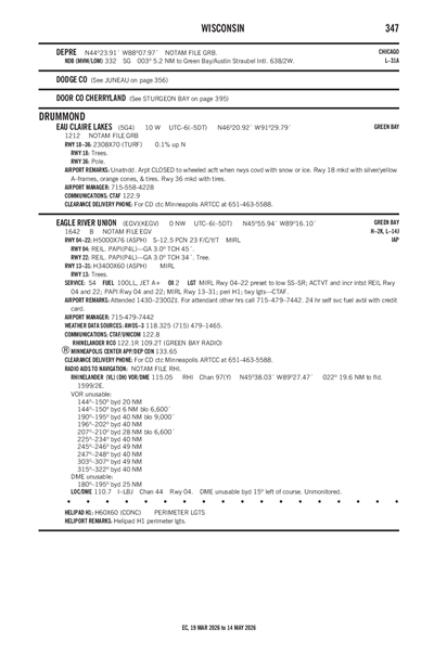 EAU CLAIRE LAKES - Airport Diagram