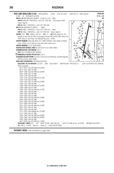 RICE LAKE RGNL/CARL'S FLD - Airport Diagram