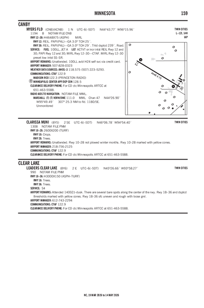 CLARISSA MUNI - Airport Diagram
