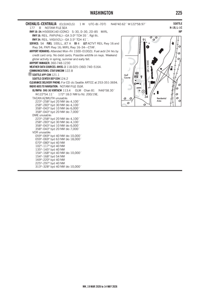 CHEHALIS-CENTRALIA - Airport Diagram