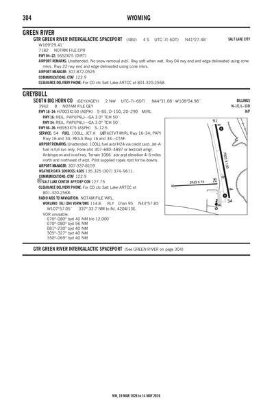 GTR GREEN RIVER INTERGALACTIC SPACEPORT - Airport Diagram